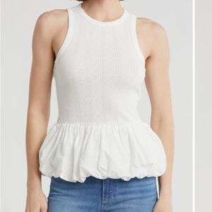 NWT Elodie Bubble Hem Tank